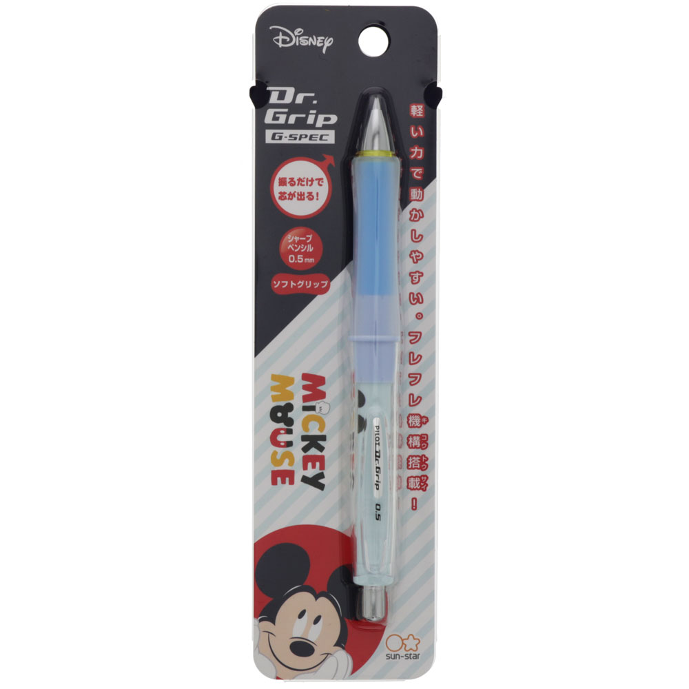 楽天市場 ディズニーミッキーマウス Disneymickymouse 10ドクターグリップｇスペックシャープペンシルdr Gripgspecフレフレ機構搭載0 5mm芯 S 紙 文具 ひかり