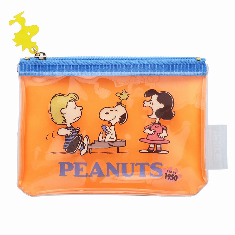 昭和レトロ　スヌーピー クリアポーチ　ビニール　日本製　ピーナッツ スヌーピー SNOOPY ビニールポーチ 昭和レトロ - メルカリ