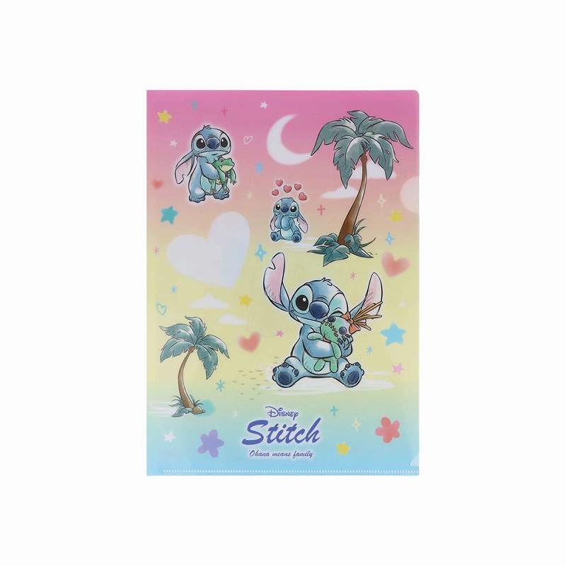 楽天市場】スティッチ ダイカット クリアファイル 5ポケット 水彩