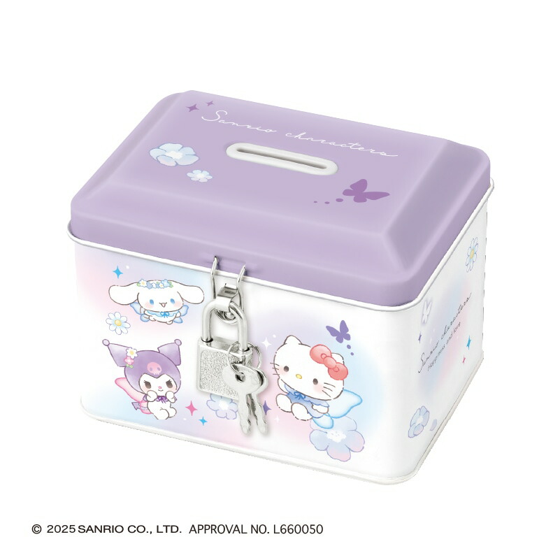 楽天市場】サンリオキャラクターズ カギ付き缶バンク 【ハローキティ
