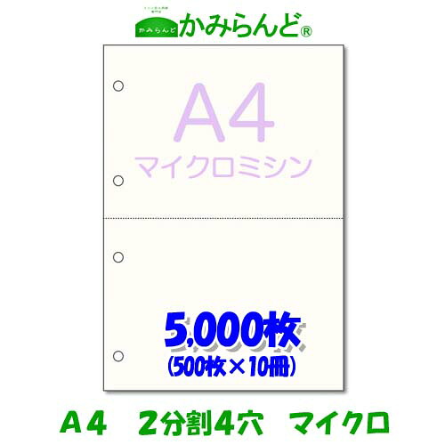 貨物輸送無料【A4】２取り分ける   4穴 マイクロミシン目入り口・入口質問用紙  5000枚 御膳上等御膳上等転写物紙 ミシン目質問用紙  各種帳票 勘定書き用に ミシン至要たる紙 帳票質問用紙２面 はね除ける紙