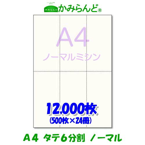【A4】タテ長6分け隔てる ミシン目入り口・入口質問用紙 12000枚 御前上等御前上等似せる紙 ミシン目質問用紙 各種帳票用に ミシン必要経費紙 帳票質問用紙 撥ね除ける紙 PCサプライ・消耗品-コピー用紙・印刷用紙-コピー用紙