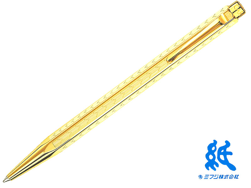 カランダッシュCARANDACHE ボールペンエクリドールコレクション シェブロンゴールド 0898-208