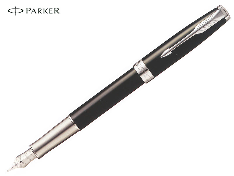 Parker 万年筆 ソネット マットブラックCT 万年筆 F Amazon | PARKER パーカー 万年筆 ソネット マットブラックCT