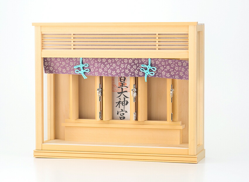 洋風リビングに合う 薄型箱形神棚 神具付き神棚セット 神棚 神棚の里 インテリア日用品雑貨 文房具 手芸 神具 モダン セット つぼみ 神具セット 神具付き 神棚 ヒバ インテリアになじむ神棚rlj お祀り お供え 箱宮 送料無料 神具一式 神具付き おしゃれ インテリア