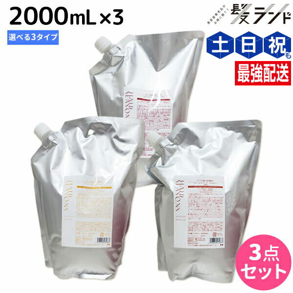 デミ ヘアシーズンズ シャンプー 2000mL 詰め替え ×3個 《スムース・モイスチャー・エクストラ》 選べるセット / 【送料無料】サロン専売品 美容院 ヘアケア demi デミ 美容室 おすすめ品