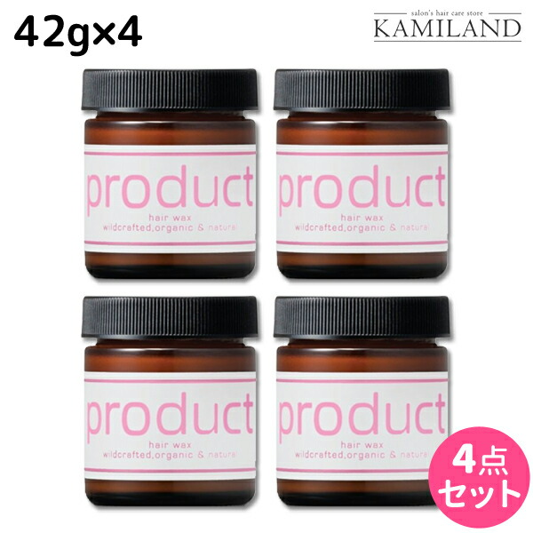★最大1,800円OFFクーポン配布中★ココバイ ザ・プロダクト ヘアワックス DR（ダマスクローズ） 42g ×4個 セット / 【送料無料】 美容室 サロン専売品 美容院 ヘアケア 頭皮ケア オーガニック