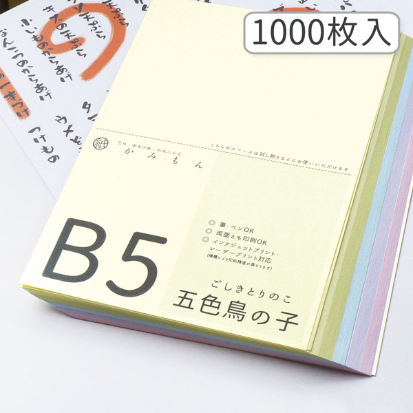 楽天市場】かみもん 和紙のコピー用紙 A4サイズ 奉書/画仙 1000枚入り