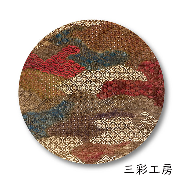 三彩工房 PT-KKM-0010 大皿「京小紋 -彩-」メーカー直送品 ※他ブランド商品と併買不可※ インテリア 食器 木製 工芸漆 漆 漆器 和風 和風インテリア プレゼント ギフト(代引不可)｜京のもん 京都の名店・名品・良品