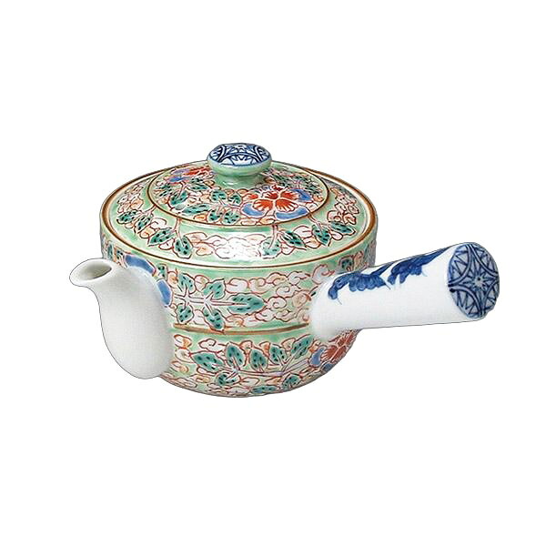 熊谷聡商店 急須(小) DIN038「ヒワ花雲」京焼くまがい メーカー直送品 ※他ブランド商品と併買不可※ 磁器 ティーポット お茶 茶 緑茶 日本茶 京焼 焼き物 食器 インテリア 誕生日 還暦祝い 開店祝い お祝い プレゼント 贈り物 ギフト(代引不可)