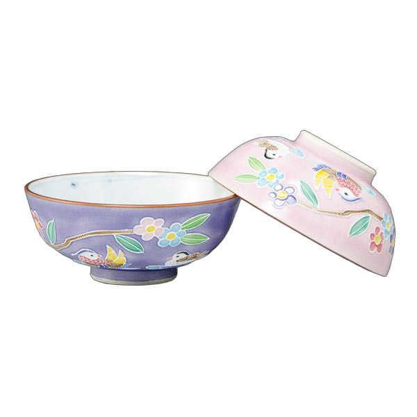 熊谷聡商店 飯碗 LSK446「交趾おしどり(こうちおしどり) 2個セット」京焼くまがい メーカー直送品 ※他ブランド商品と併買不可※ お椀 お碗 ご飯茶碗 飯碗 京焼 磁器 焼き物 食器 インテリア 出産祝い イベント お祝い プレゼント 贈り物 ギフト(代引不可)