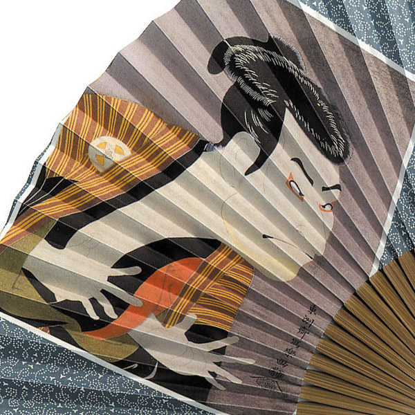 マツヨシ 54 和小物 北斎 取寄せ品 歌麿 写楽奴江戸兵衛 雑貨 7 4寸 かっこいい 写楽 和雑貨 和装 扇子