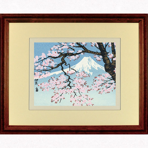 楽天市場】【超ポイントバック祭P2倍】 徳力富吉郎 E-12 木版画 額縁