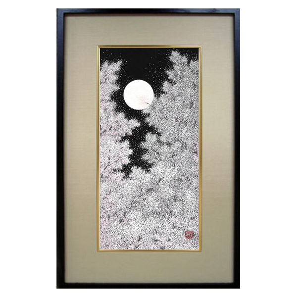 楽天市場】芸艸堂 木版画 加藤晃秀(小)「No41 蒼月(額装)」加藤用額2