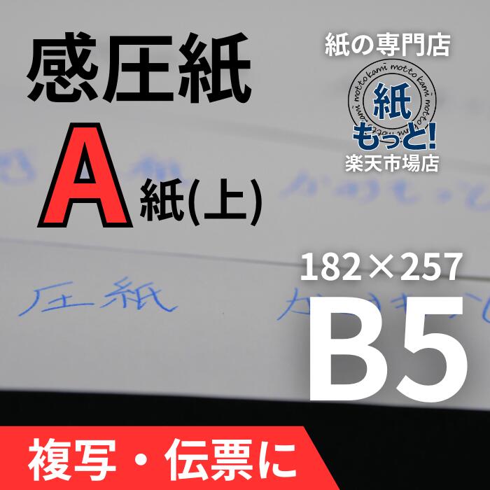 【6/5押さえる10%OFF引き換え証散り散り中】感圧紙 A紙（上質問用紙） B5大きさ 【紙もっと！】  60g 否炭素 書きうつす紙 1枚目 レーザ印刷人相応う 大判 取りむすぶ書 お願いごと書 挿し画 勘定書き 刷込 日本製 高品質