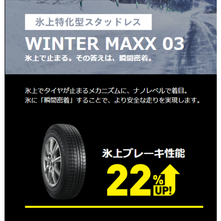 195 60R16 タイヤのみ スタッドレス 16インチ 長持ち 冬用タイヤ