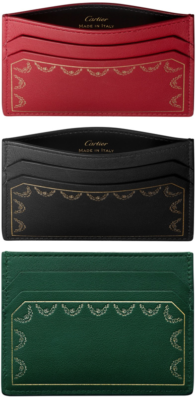 好評新品Cartier カルティエ 長財布 二つ折り グリーン×レッド レザー ECVG レディース 長財布（小銭入れあり）