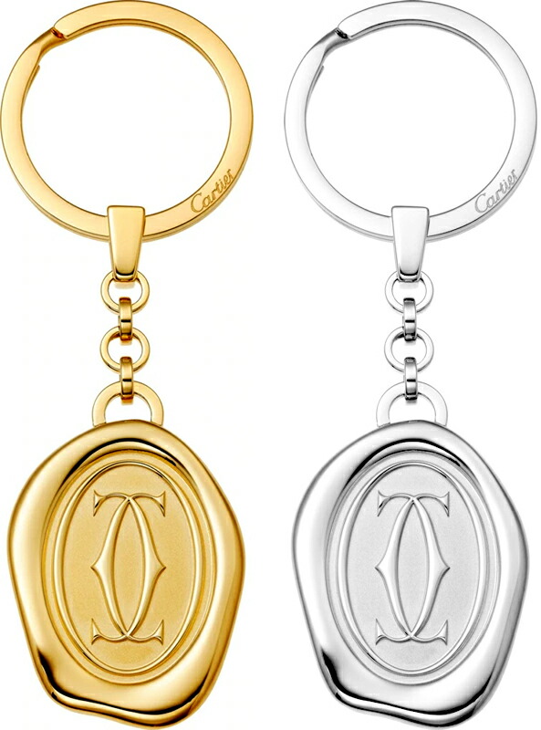 Cartier キーホルダー シルバー/ゴールド 楽天市場】【新品未使用品】Cartier カルティエ ダブルC ダブル