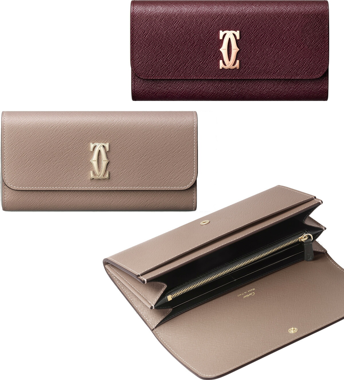 楽天市場】Cartier マストドゥカルティエファスナー小銭入れ付き折り