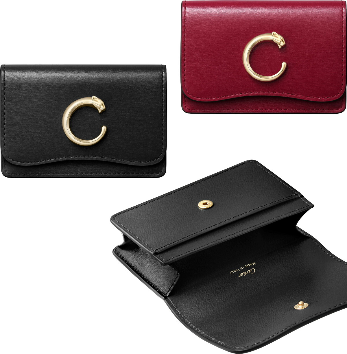 楽天市場】Cartier カルティエ ドゥーブルCロゴ二つ折りクレジット