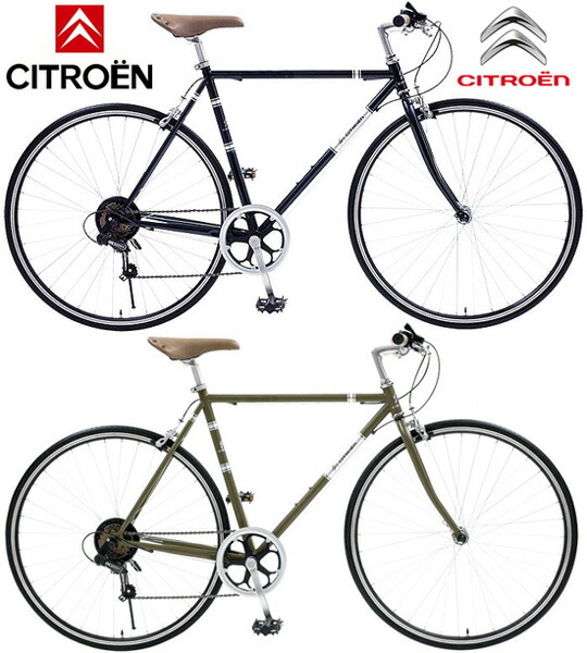 楽天市場 スタイリッシュなトラスフレーム700c 約27インチ自転車クロスバイク 街乗り自転車鋲打ちスポーティーサドルシマノ製6段変速ギア搭載カーキグリーン ブラック前輪クイックリリースハブ欧州スタイル Cross Bike Kaminorth