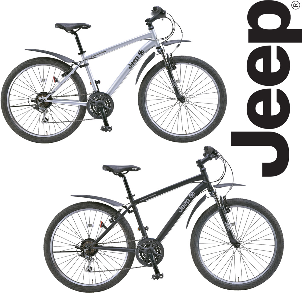 楽天市場】JEEP ジープ ファットタイヤ26インチ自転車 クロスバイク 