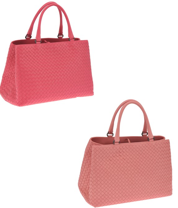 BOTTEGA VENETA BAG ボッテガベネタ トートバッグ ショルダー ハンドバック 手提げ 鞄 BAG バック イントレチャート レザー アンティークピンク ライトピンク ブラック ダークブラウン ライトブルー 新品未使用 【中古】