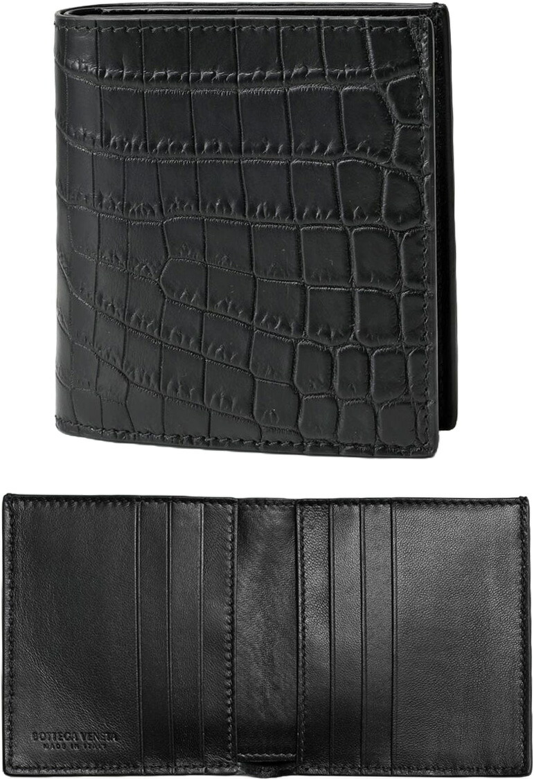 ボッテガヴェネタ 財布 クロコダイル 鰐革 ワニ 2つ折り イエロー ボッテガヴェネタ 財布 クロコダイル 鰐革 ワニ 2つ折り