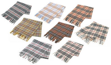 burberry scarf white