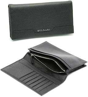 BVLGARI WALLET URBAN\u003cBR\u003eブルガリ 御釣り入れ付き添い人二つ折り長銭入れ 長札 アーバン\u003cBR\u003e型押し子ウシ 金属元素ロゴタイプ 黒いこと\u003cBR\u003eさいふ サイフ ウォレット 33402