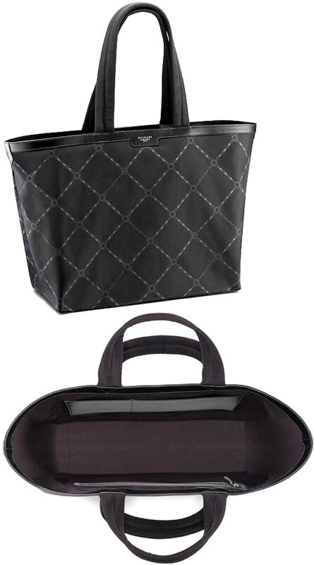 高級素材使用ブランド トートバッグ Bag Bvlgari ブルガリファスナー内ポケット付きシルバースモールロゴタグ バック Bag 鞄 カバン パラジウムプレートブラスかばん 横長トートバッグブラックパフィ アーガイル Www Pacificyachtingclub Com