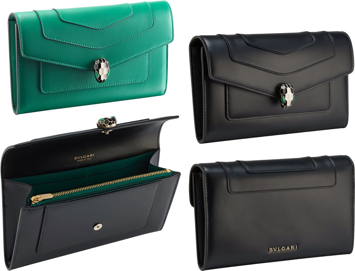 BVLGARI ブラック コンパクト折り財布 希少 ブルガリ 長財布 財布 メンズ オクト ブラック 36966 BVLGARI
