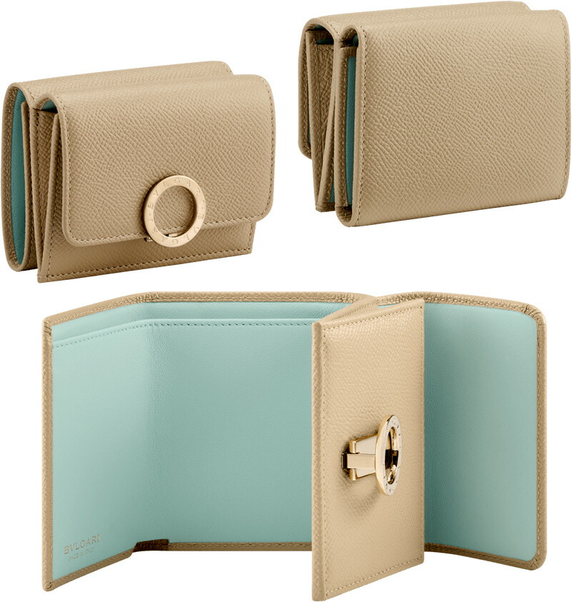 BVLGARI アイボリー 三つ折り財布 BVLGARI - ブルガリ BVLGARI 財布 レディース ブランド 三つ折り