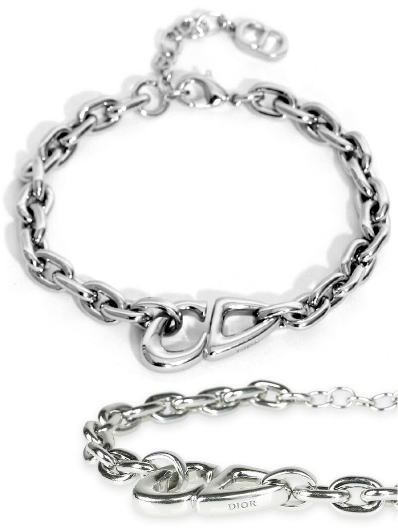 クリスチャンディオール　ブレスレット DIOR | Petit CD ダブルブレスレット メタル & クリスタル