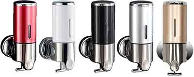 楽天市場】シャンプーディスペンサー 壁掛け 3連式 大容量 500ml 鍵