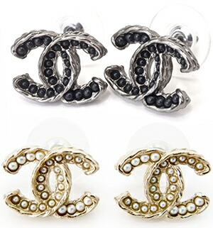 【美品】CHANEL シャネル CCロゴ パール ドロップピアス 正規品 CHANEL Pearl Drop Pierced earrings/シャネル CC チェーン