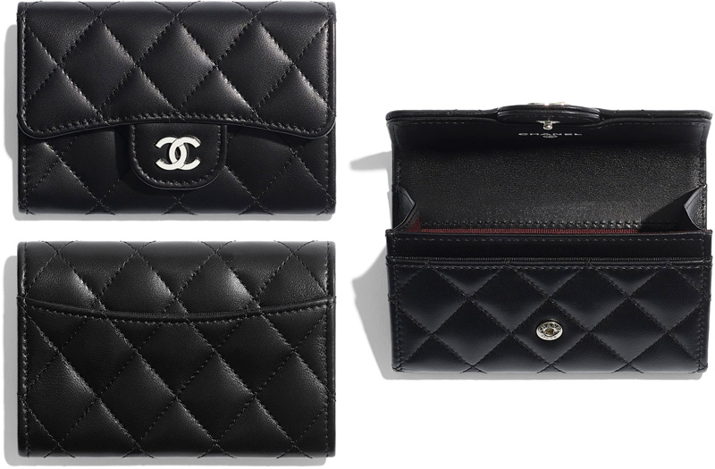 売れ筋がひ新作！ CHANEL シャネル 名刺入れブラックスムース