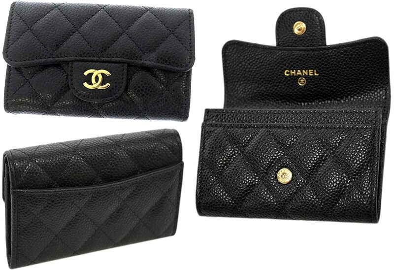 シャネル コインケース キャビアスキン 財布 名刺入れ CHANEL