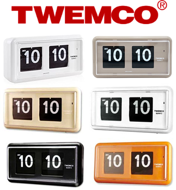 TWEMCO 時計 QT-30 オレンジ - インテリア小物