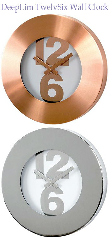 新規購入 ディープリムデザインの２つの数字でインパクトのありオシャレなお部屋には存在感のある掛け時計をブラウンブロンズ グレーシルバーデザインクロック ラウンドウォールクロックアーバンテイスト掛時計１２ ６インテックス メーカー包装済 Es Topxteriors Com