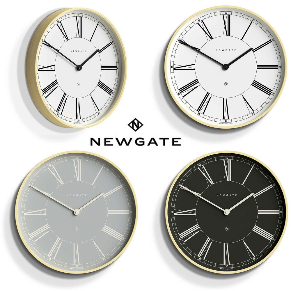 NEWGATE 掛時計 シルバー ローマ数字 楽天市場】NEWGATE ニューゲート 掛け時計クラシックローマ数字