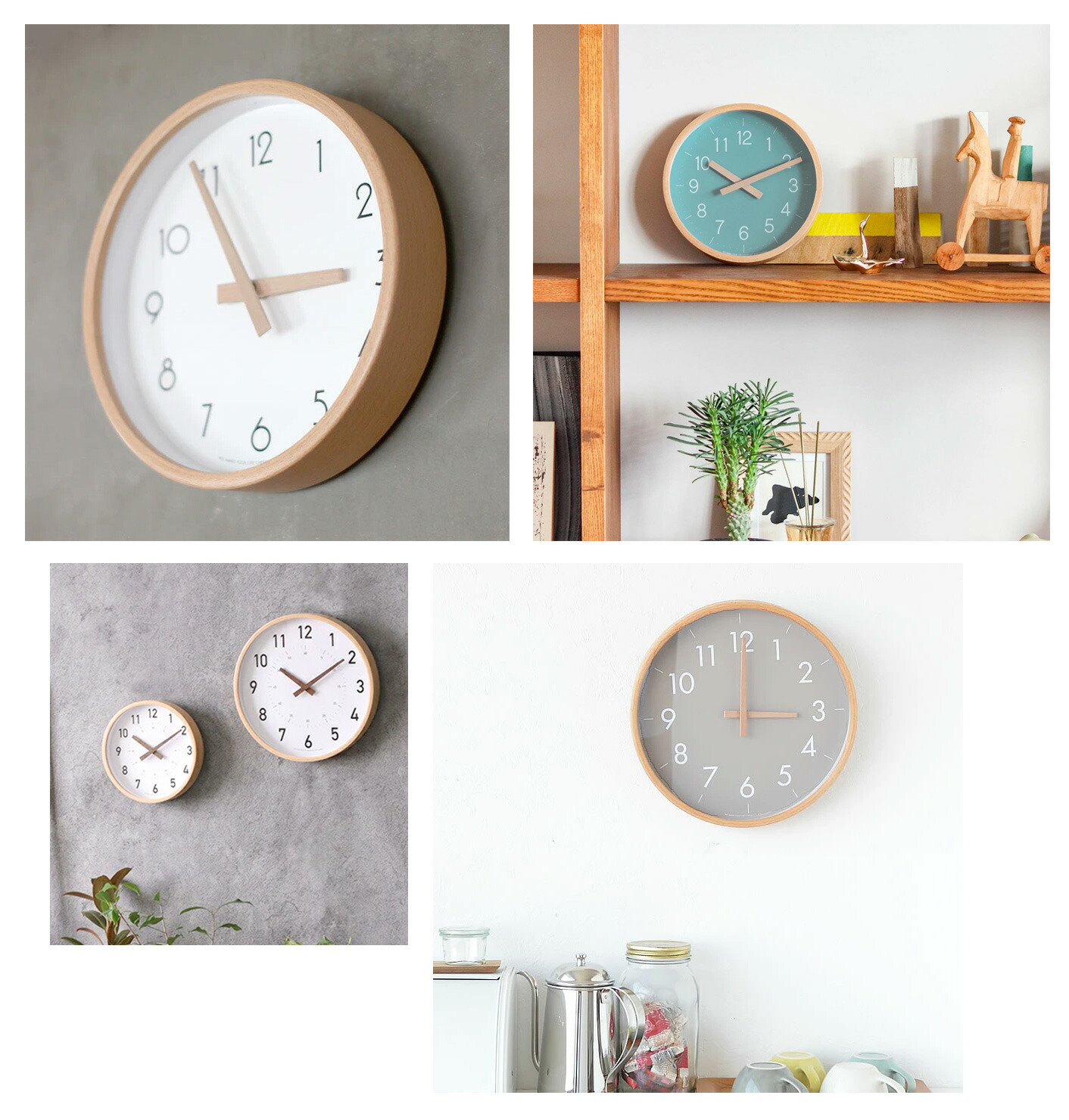 フラワーウッドクロック/壁掛け時計 おしゃれ ミッドセンチュリー フラワーウッドクロック/壁掛け時計 おしゃれ ミッドセンチュリー