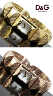 ドルチェ＆ガッバーナ ウォッチ ツイード ツィード D&G WATCH TWEED DW0323 DW0324 バングルタイプでブレスレットとしてもお使い頂けます ゴールド ピンクゴールド 腕時計 アナログ