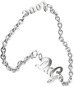 D&G ネックレス ジュエリー チェーンネックレス 筆記D&Gロゴ&love金具 シルバー ペンダント Jewelry DJ0391 DOLCE&GABBANA Necklace ドルチェ＆ガッバーナ ドルガバ メンズ レディース 男女兼用