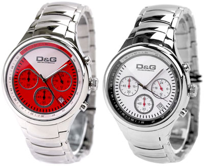 【楽天市場】D&G 腕時計ドルガバ アナログウォッチ ジョセリンレッド×シルバーホワイト×シルバークロノグラフDOLCE&GABBANA