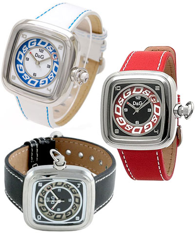 D&G 腕時計 ドルガバ アナログウォッチ チェロキー ブラック ホワイト ブラック×レッド DOLCE&GABBANA CHEROKEE DW182 DW0183 DW0184RE ディー＆ジー メンズ レディース ドルチェ＆ガッバーナ アクセサリー ブレスレット