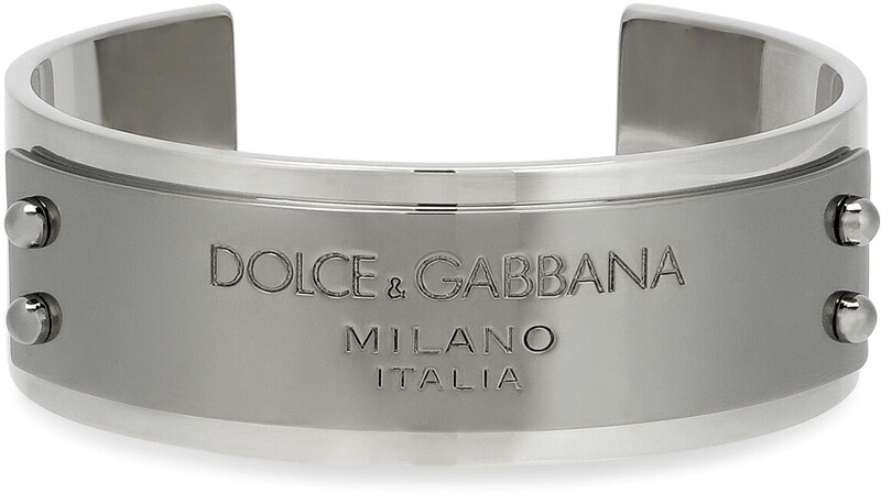 ★DOLCE&GABBANA★ロゴ刻印バングル ブレスレット シルバー 楽天市場】ドルチェ＆ガッバーナ DOLCE&GABBANA メンズ ドルガバ