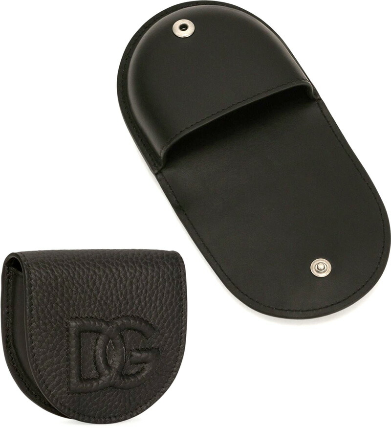 【美品】ドルチェアンドガッバーナ　ドルガバ　D&G　コインケース　シルバー　黒 DOLCE＆GABBANA ドルチェ&ガッバーナ ドルガバ カードケース