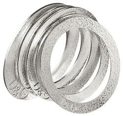 D&G Jewelryドルチェ＆ガッバーナブレスレットジュエリー シルバーリング ゴールドリングロゴ刻印５連リングBRACELETアクセサリー プレゼントとしてDOLCE＆GABBANAJewels DJ0822DJ0817ドルガバ レディース｜kaminorth 30,189円