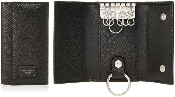 楽天市場 Dolce Gabbana D Gドルチェ ガッバーナ ドルガバ取り外し可能キーリング付き6連キーケース ブラックメンズ リベット打ちブラックロゴプレートドーフィンカーフレザーディー ジー キーホルダーstmpa Dauphinetarg Calf Leather bk Kaminorth